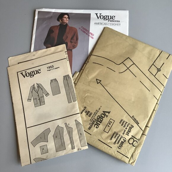 Vogue Pattern 1953 - Tamotsu Designer Jacket, Skirt & Pants - Size 10 - UNCUT - Picture 3 of 3